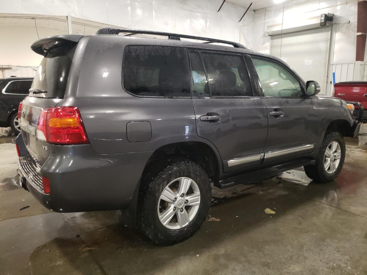 2013 Toyota Land Cruiser VIN JTMHY7AJ2D4014041 Copart auction photo, front end / side damage thumbnail 3