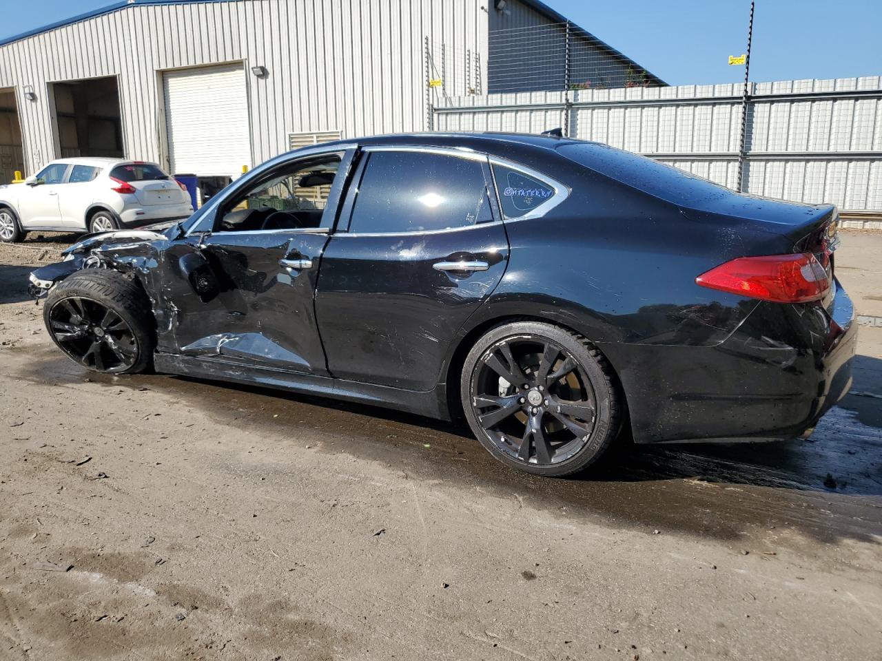 2013 Infiniti M VIN JN1AY1AP6DM540064 Copart auction photo, front end / side damage thumbnail 2