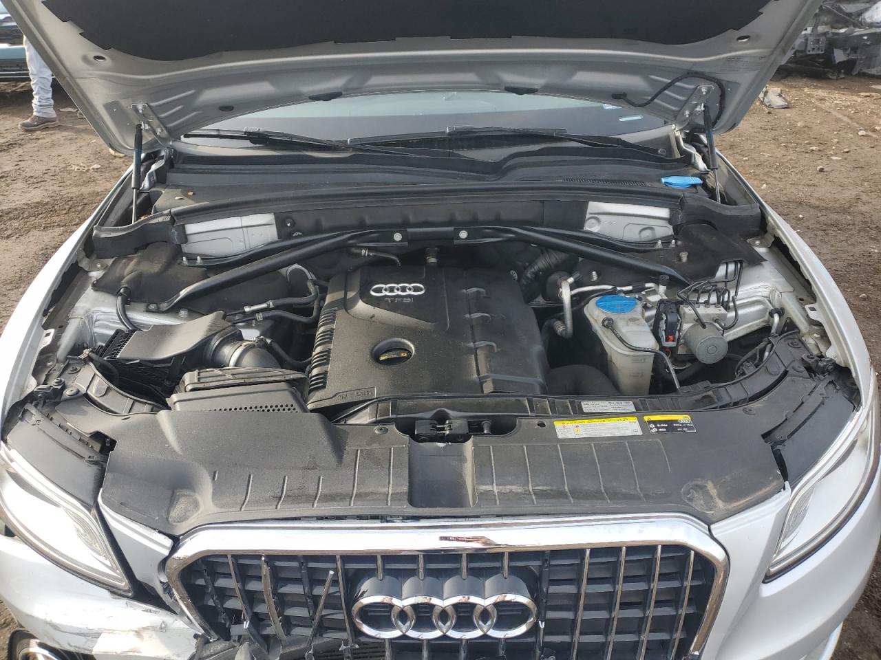 2014 Audi Q5 VIN WA1LFAFP1EA127891 Copart auction photo, front end damage thumbnail 12