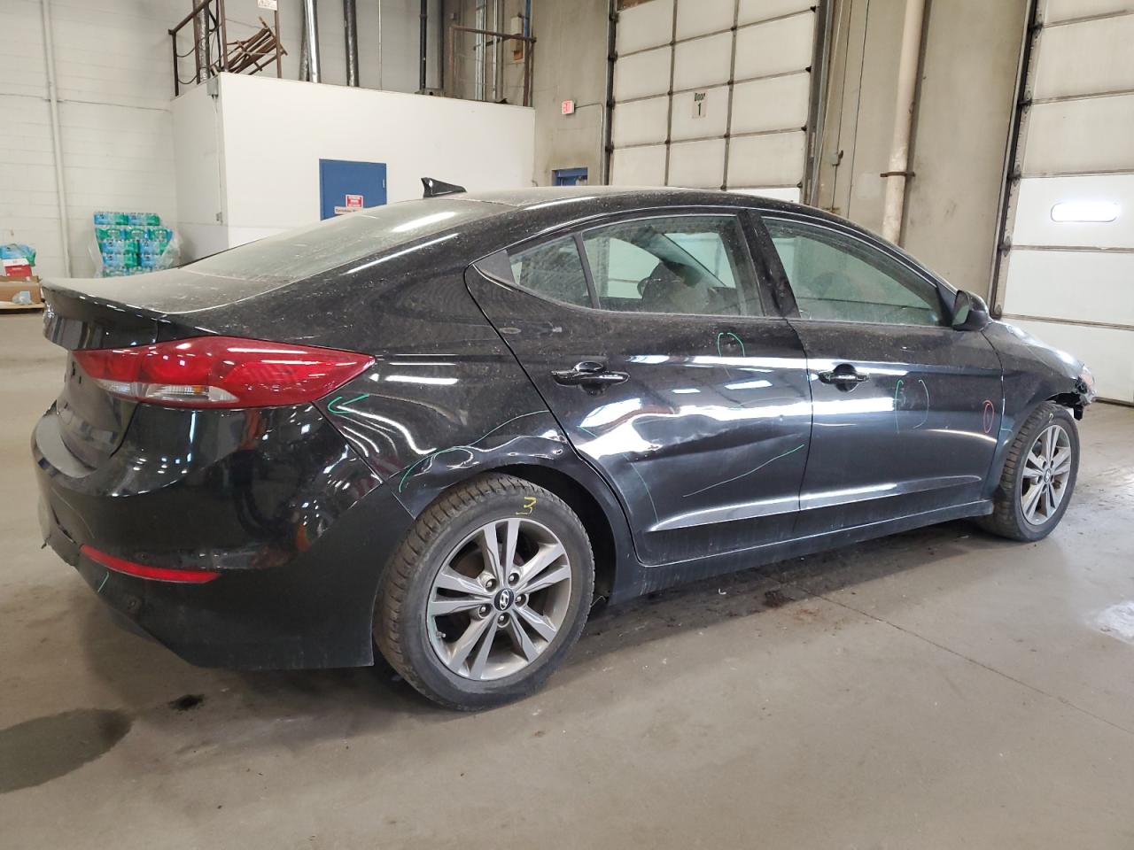 2017 Hyundai Elantra VIN 5NPD84LF1HH020631 Copart auction photo, front end / rear end damage thumbnail 3