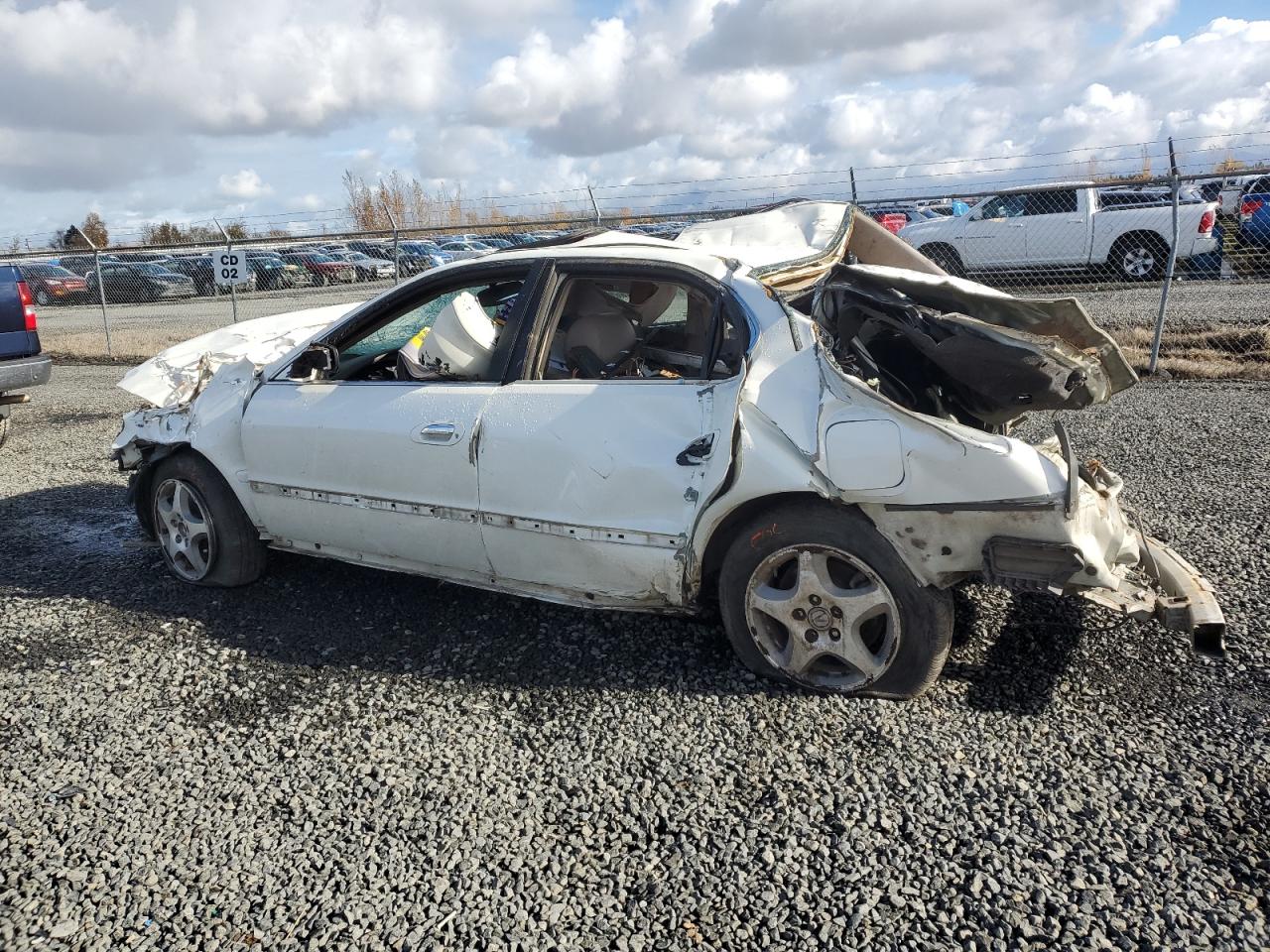 2002 Acura TL VIN 19UUA56602A024448 Copart auction photo, all over damage thumbnail 2