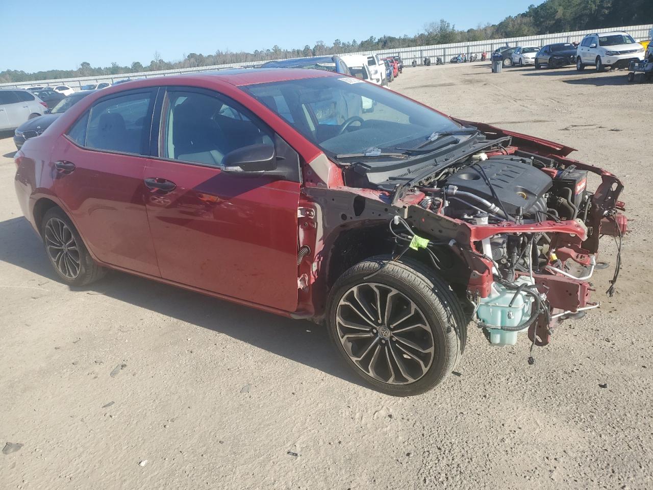 2015 Toyota Corolla VIN 2T1BURHE9FC347293 Copart auction photo, front end damage thumbnail 4