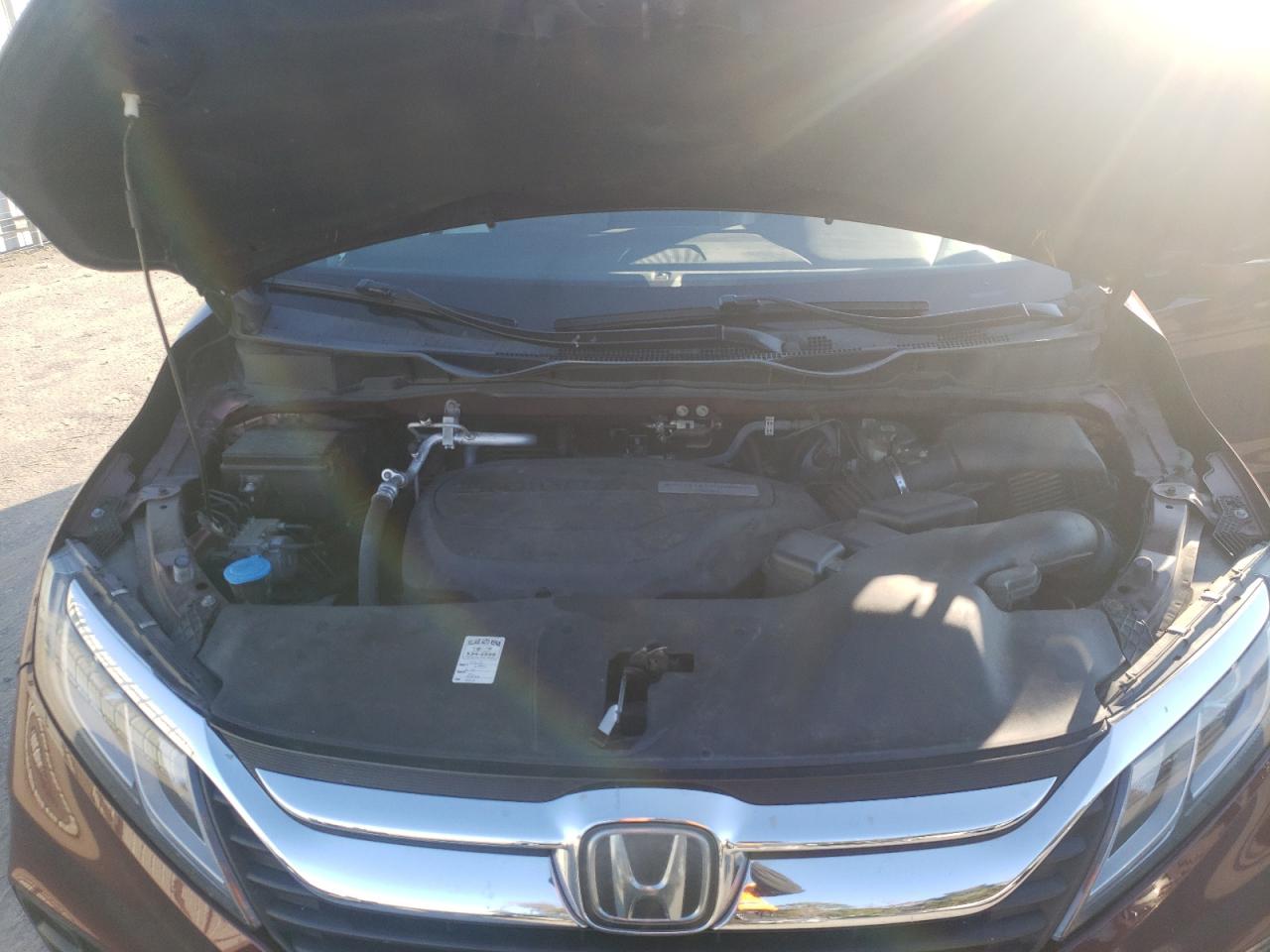 2018 Honda Odyssey VIN 5FNRL6H75JB064119 Copart auction photo, rear end / side damage thumbnail 12
