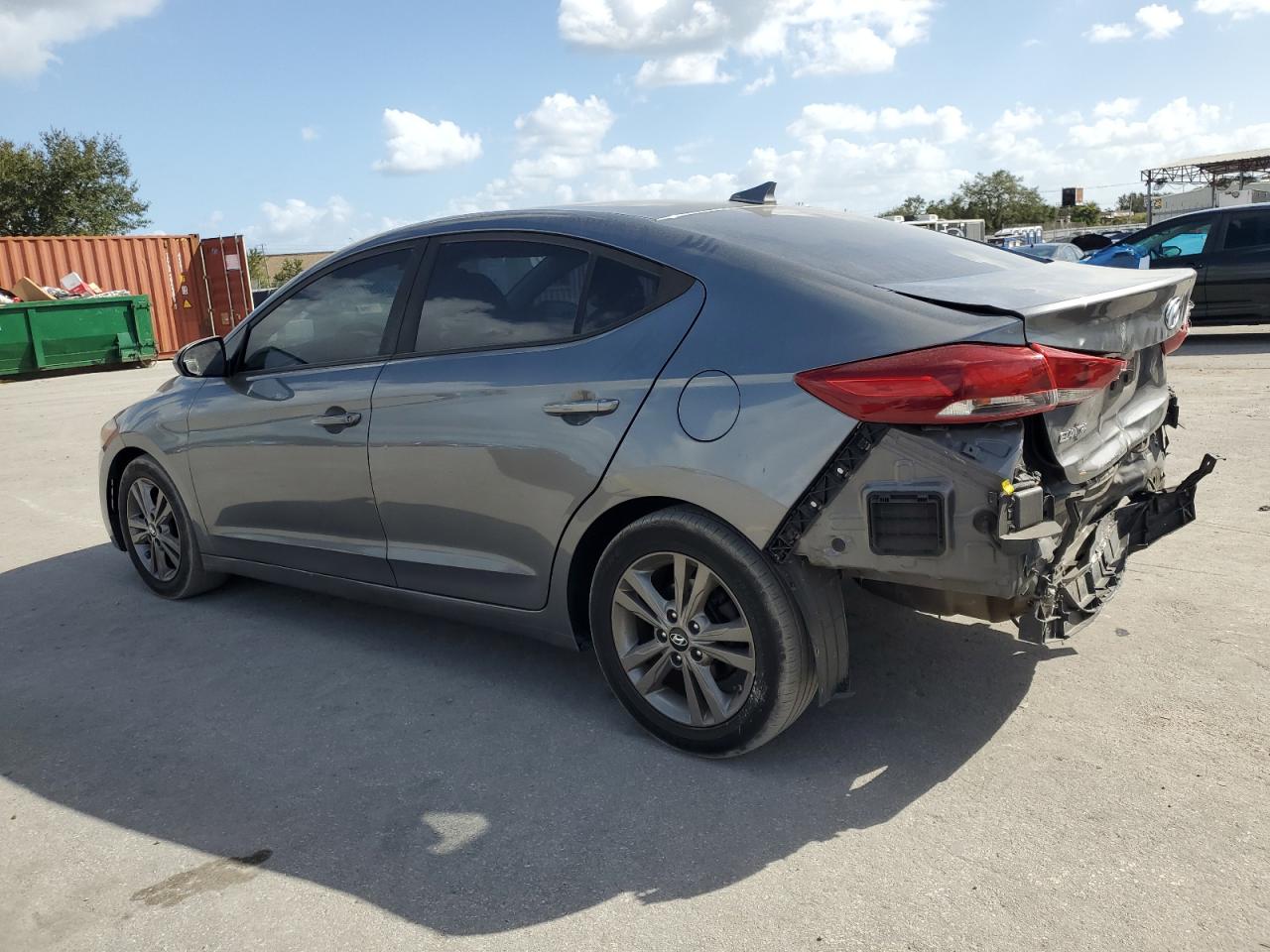 2018 Hyundai Elantra VIN 5NPD84LF8JH258627 Copart auction photo, rear end damage thumbnail 2