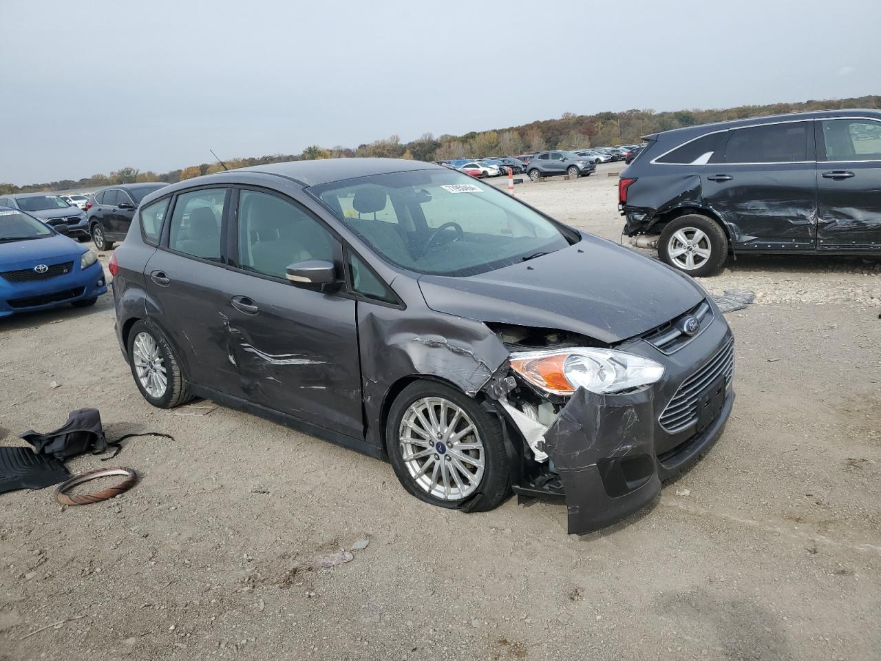 2013 Ford C-MAX VIN 1FADP5AU7DL536367 Copart auction photo, all over / mechanical damage thumbnail 4
