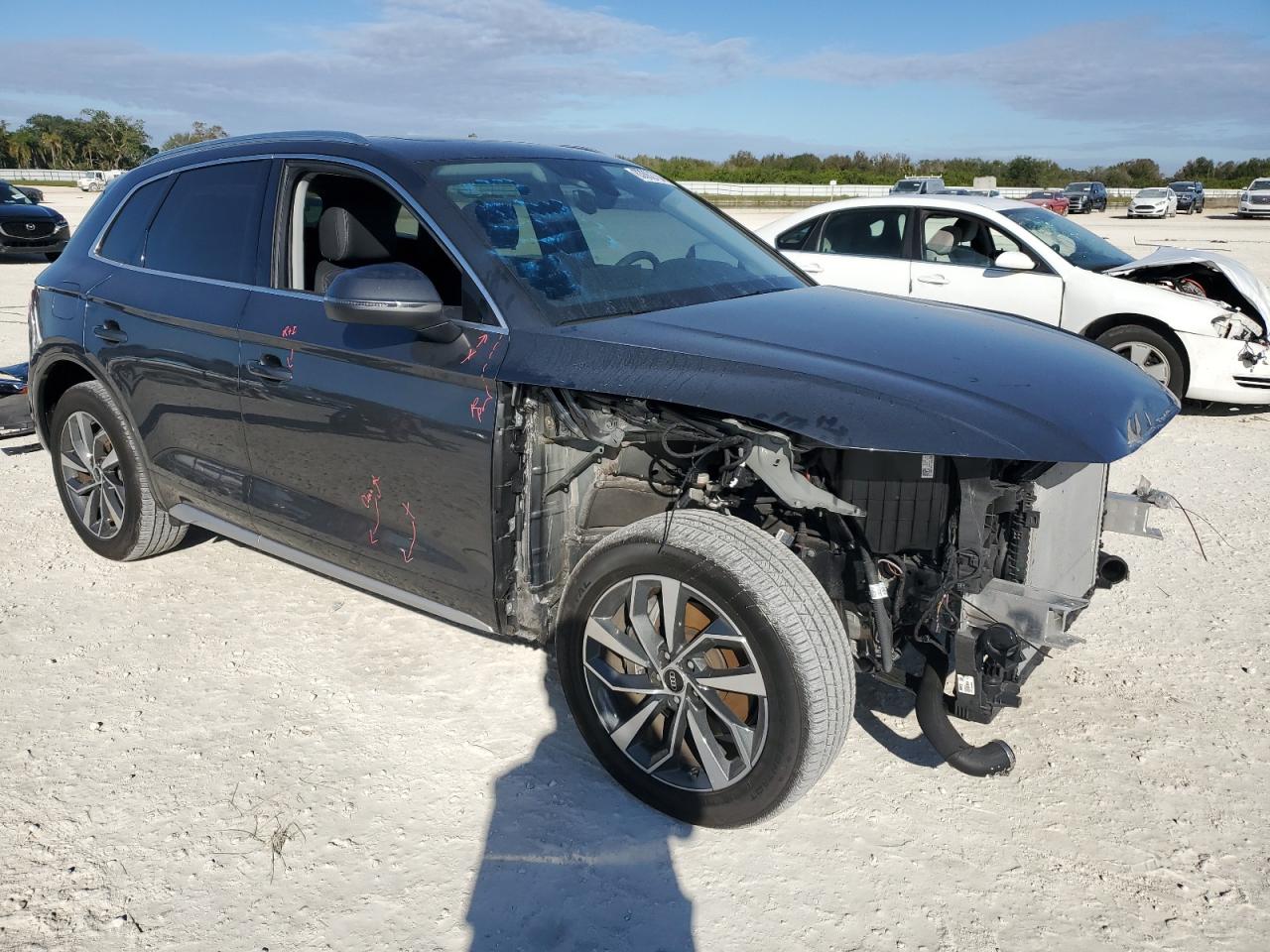 2023 Audi Q5 VIN WA1EAAFY2P2020233 Copart auction photo, front end damage thumbnail 4