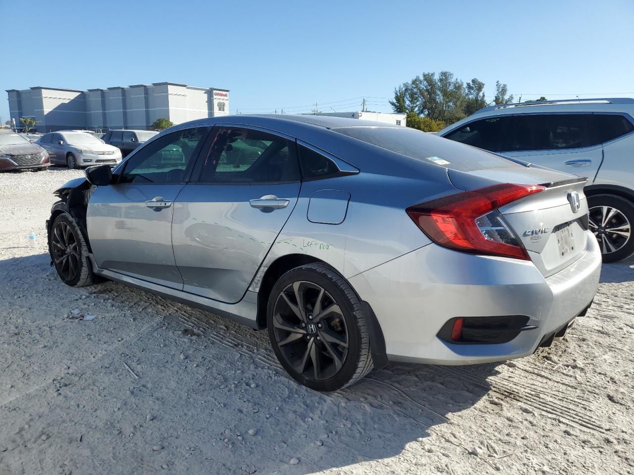 2020 Honda Civic VIN 19XFC2F80LE008945 Copart auction photo, front end damage thumbnail 2
