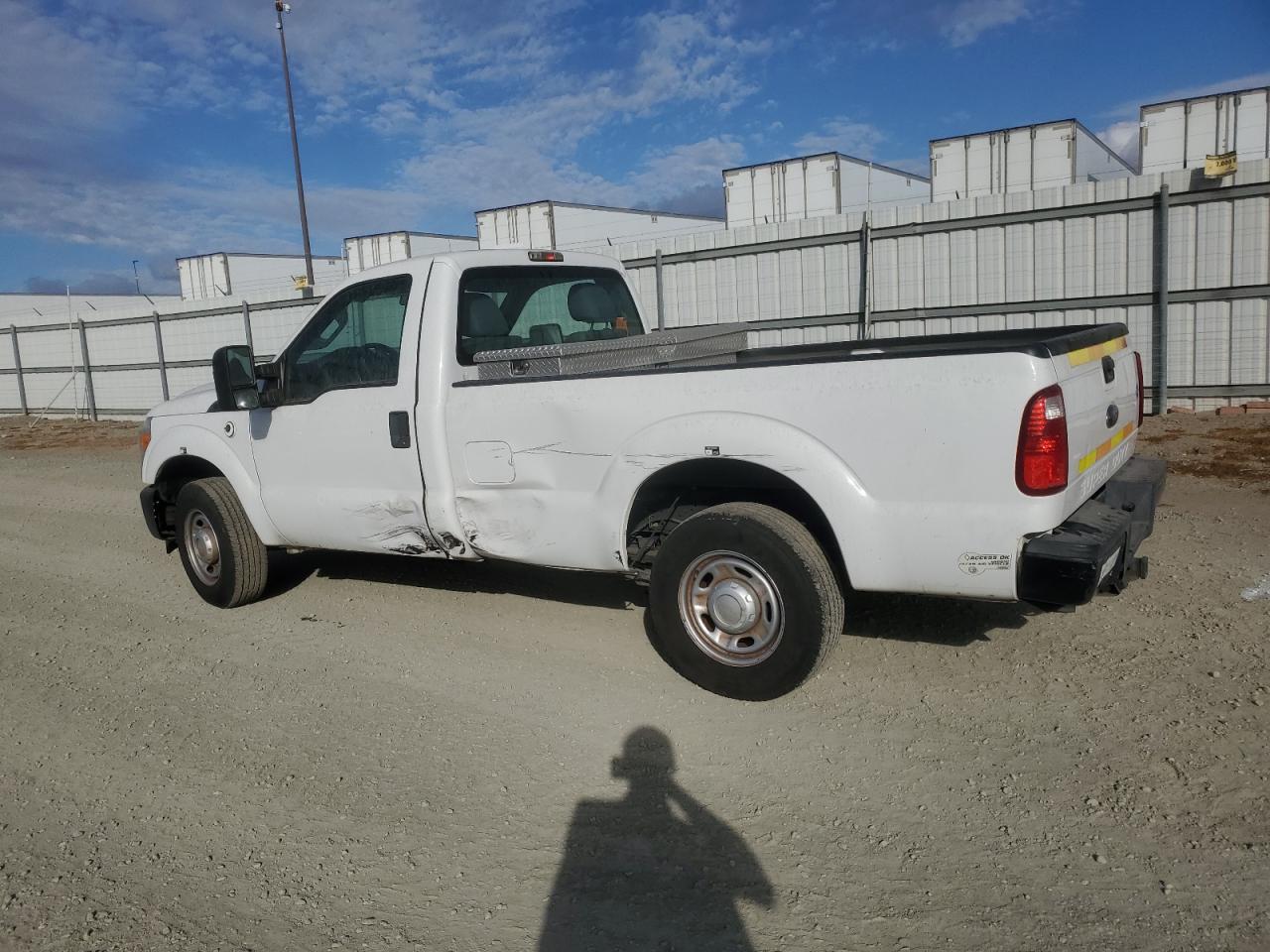 2013 Ford F250 VIN 1FTBF2A67DEB82388 Copart auction photo, side / rear end damage thumbnail 2