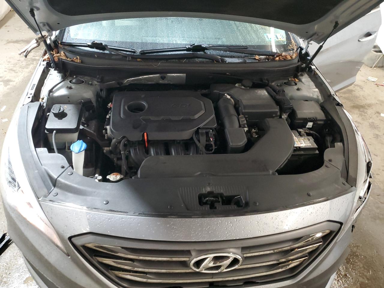 2015 Hyundai Sonata VIN 5NPE34AF3FH114013 Copart auction photo, front end / side damage thumbnail 12