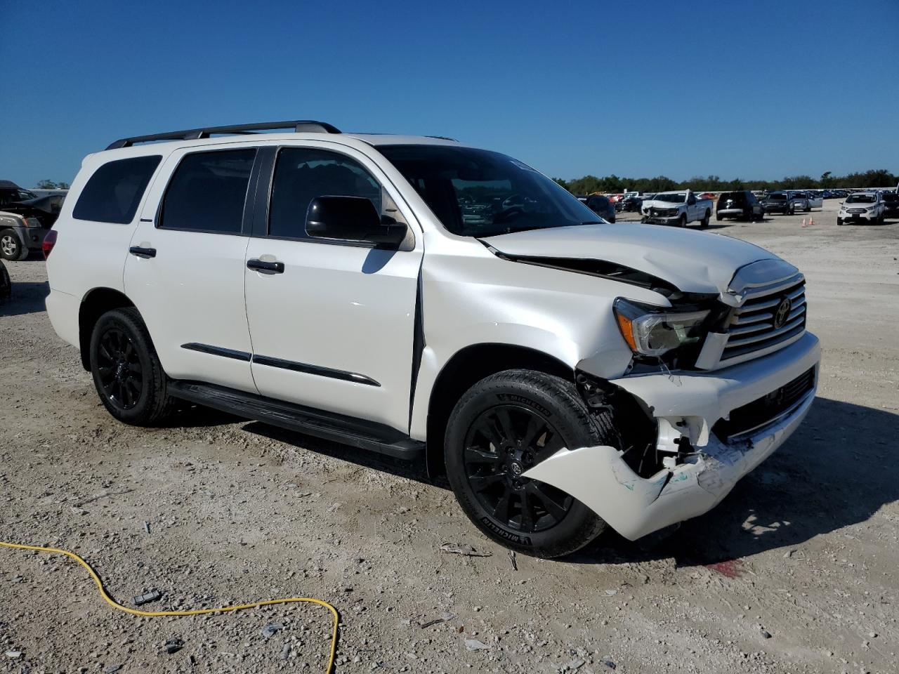 2021 Toyota Sequoia VIN 5TDHY5B16MS185978 Copart auction photo, front end damage thumbnail 4