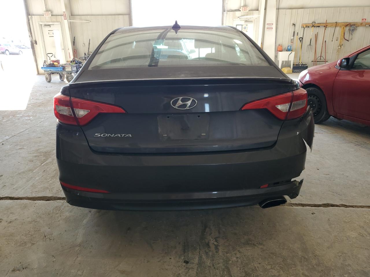 2015 Hyundai Sonata VIN 5NPE24AF6FH128992 Copart auction photo, rear end / mechanical damage thumbnail 6