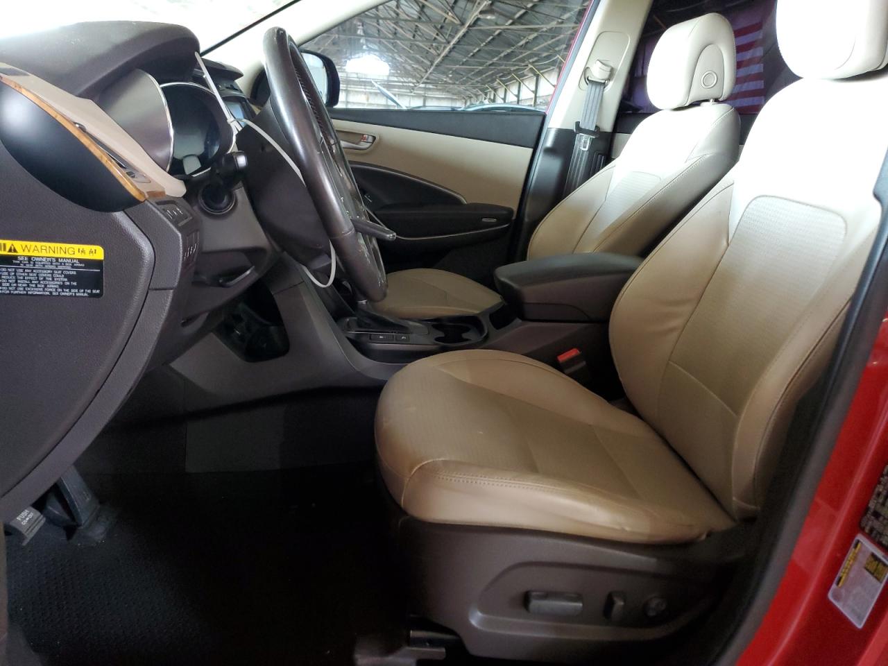 2014 Hyundai Santa Fe VIN KM8SRDHF0EU066591 Copart auction photo, side damage thumbnail 7