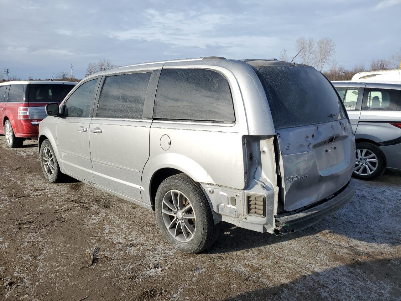 2017 Dodge Caravan VIN 2C4RDGCG7HR624280 Copart auction photo, rear end / side damage thumbnail 2