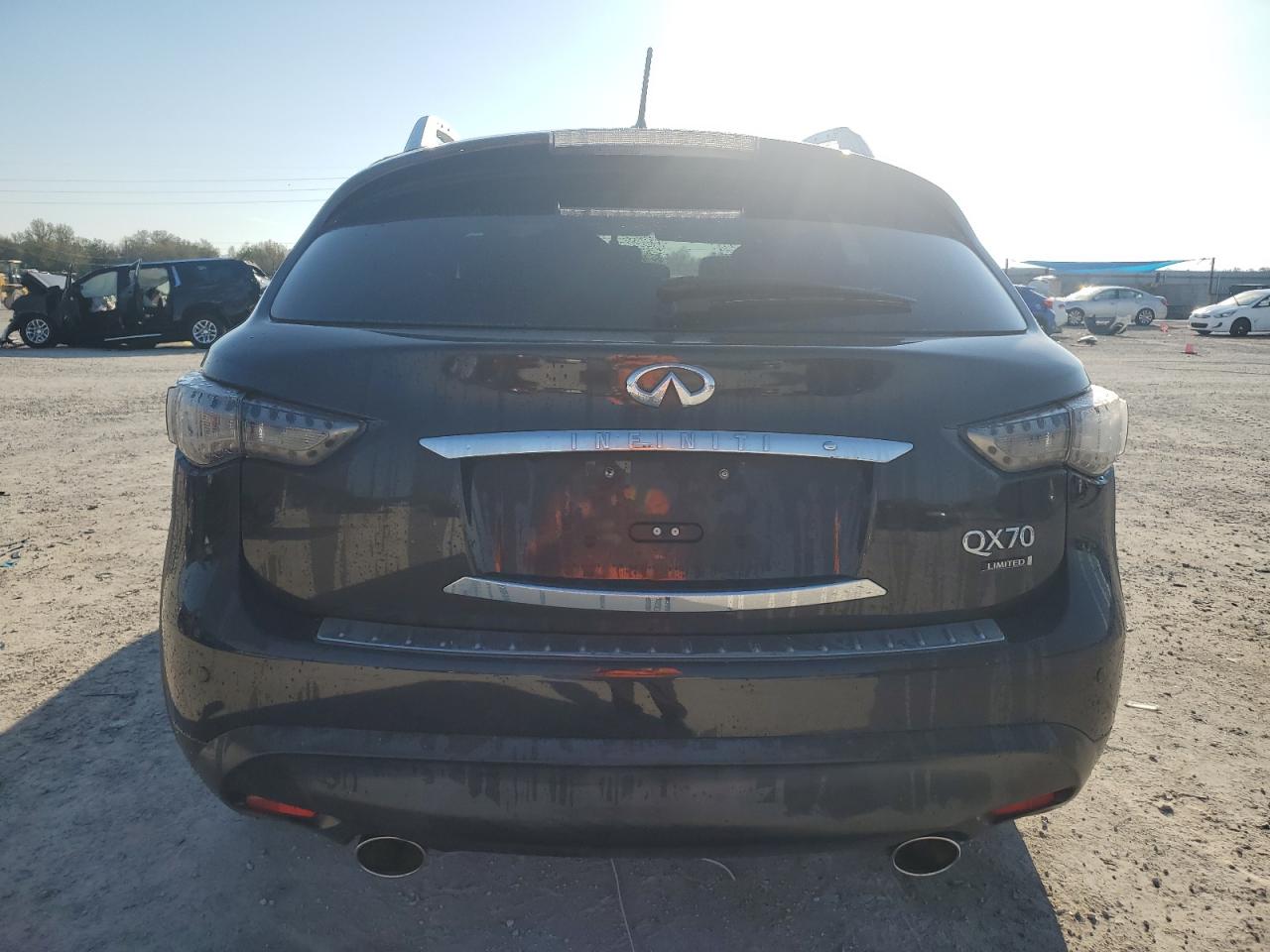 2017 Infiniti QX70 VIN JN8CS1MW2HM410884 Copart auction photo, front end damage thumbnail 6