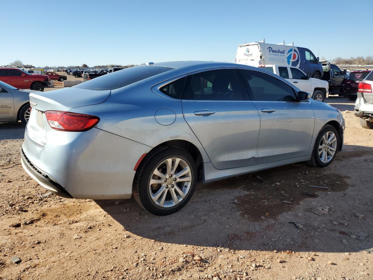 2015 Chrysler 200 VIN 1C3CCCAB5FN699969 Copart auction photo, front end / rear end damage thumbnail 3