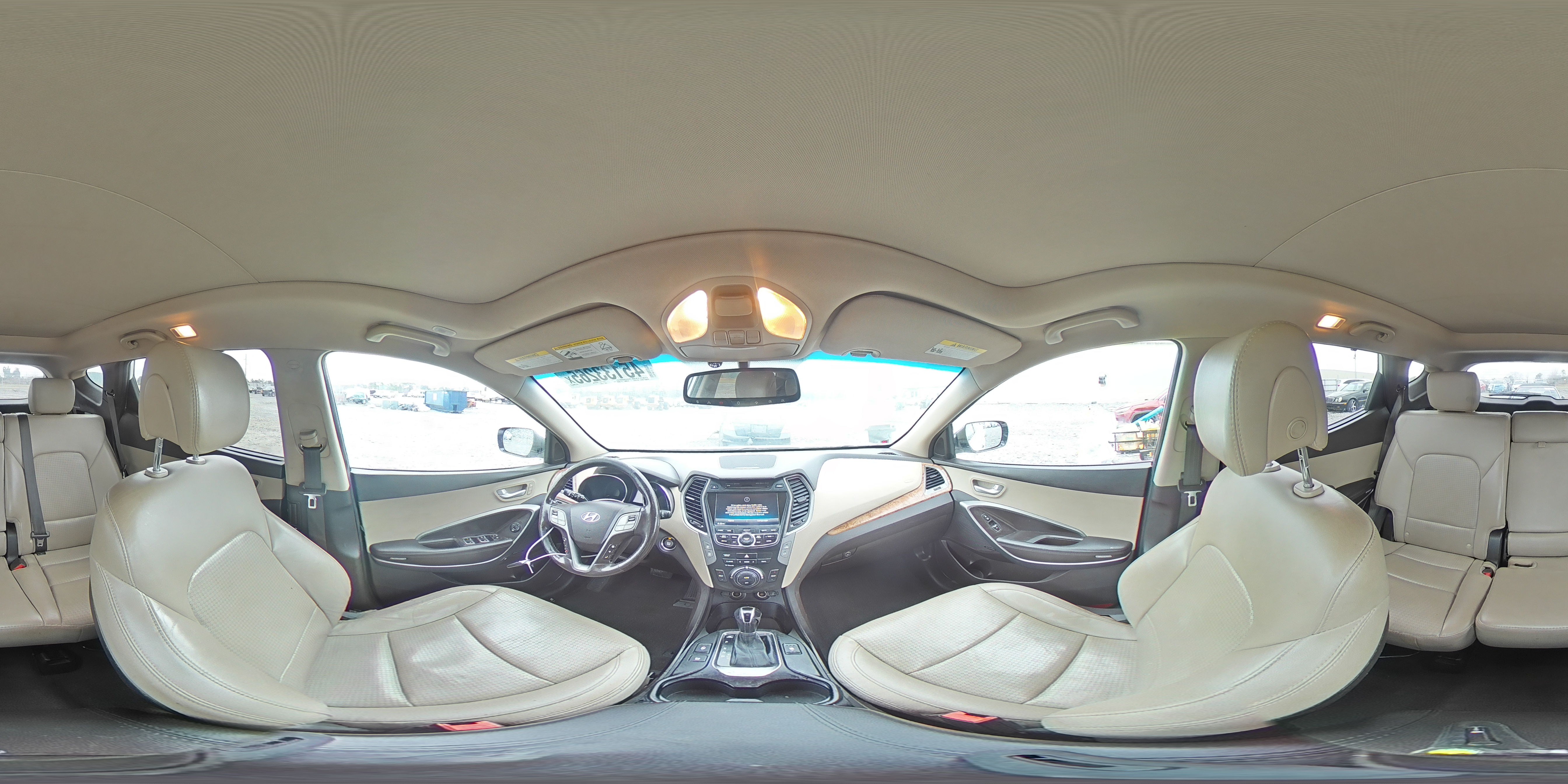 2014 Hyundai Santa Fe VIN 5XYZU3LB2EG152003 Copart auction photo, front end damage thumbnail 15