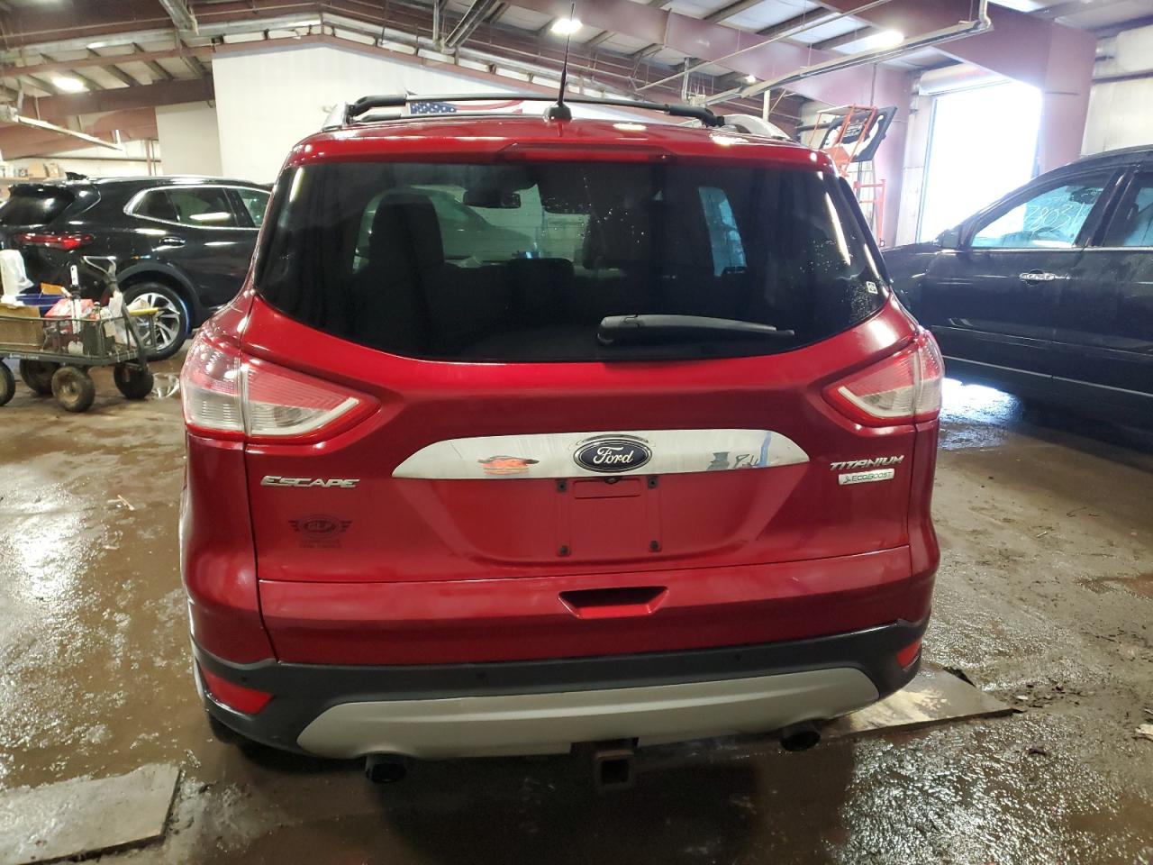 2014 Ford Escape VIN 1FMCU0J99EUD00307 Copart auction photo, front end damage thumbnail 6