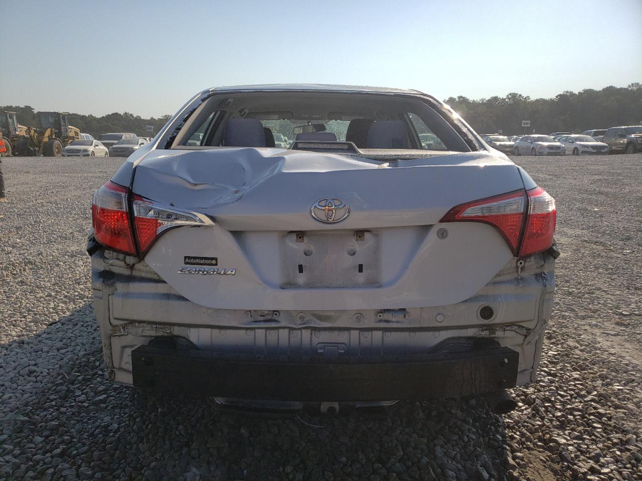 2014 Toyota Corolla VIN 2T1BURHE1EC225834 Copart auction photo, rear end / top/roof damage thumbnail 6
