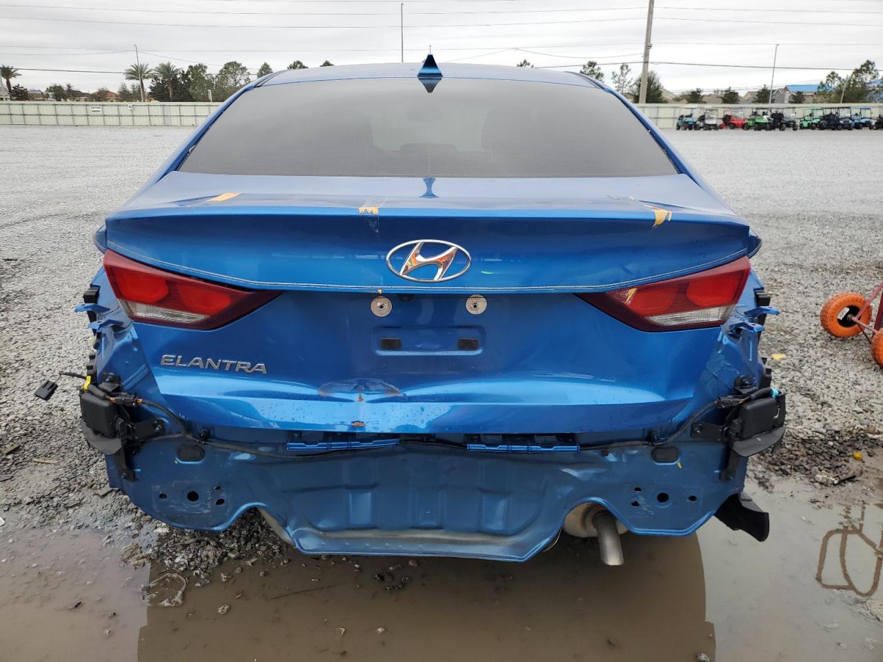 2018 Hyundai Elantra VIN 5NPD84LF2JH332950 Copart auction photo, front end / rear end damage thumbnail 6