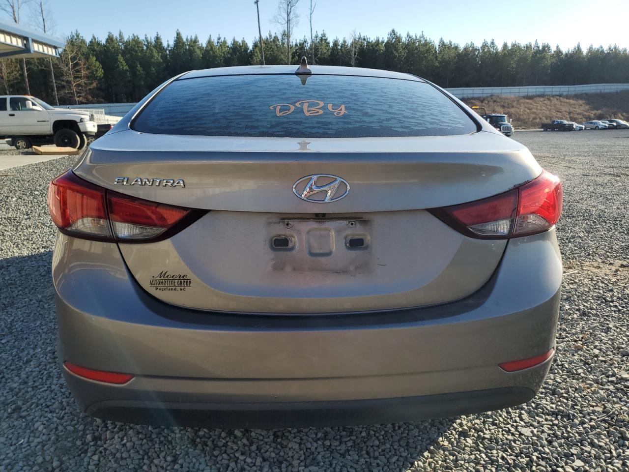 2014 Hyundai Elantra VIN 5NPDH4AE9EH544373 Copart auction photo, all over damage thumbnail 6