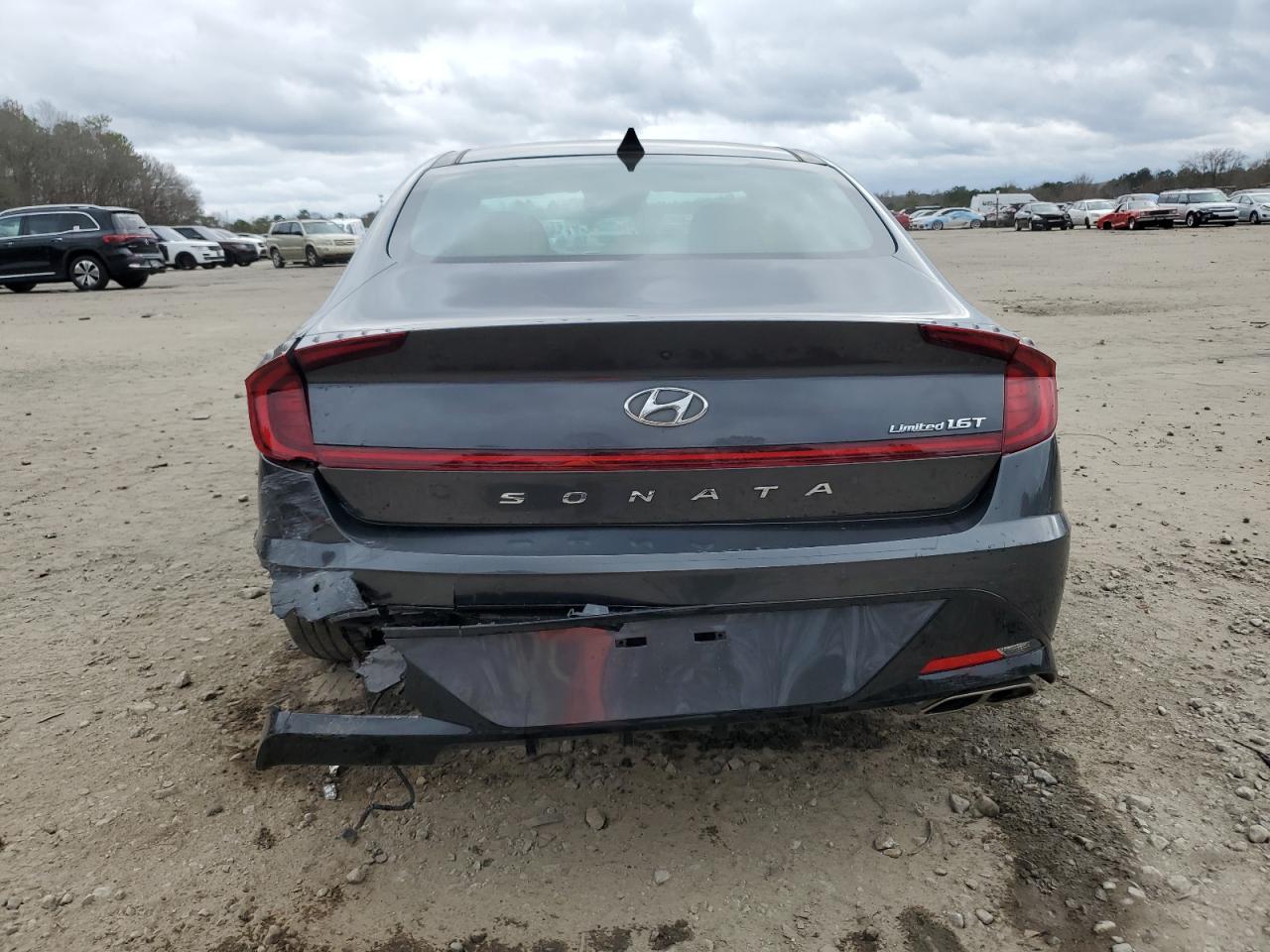 2021 Hyundai Sonata VIN 5NPEH4J20MH127944 Copart auction photo, rear end damage thumbnail 6