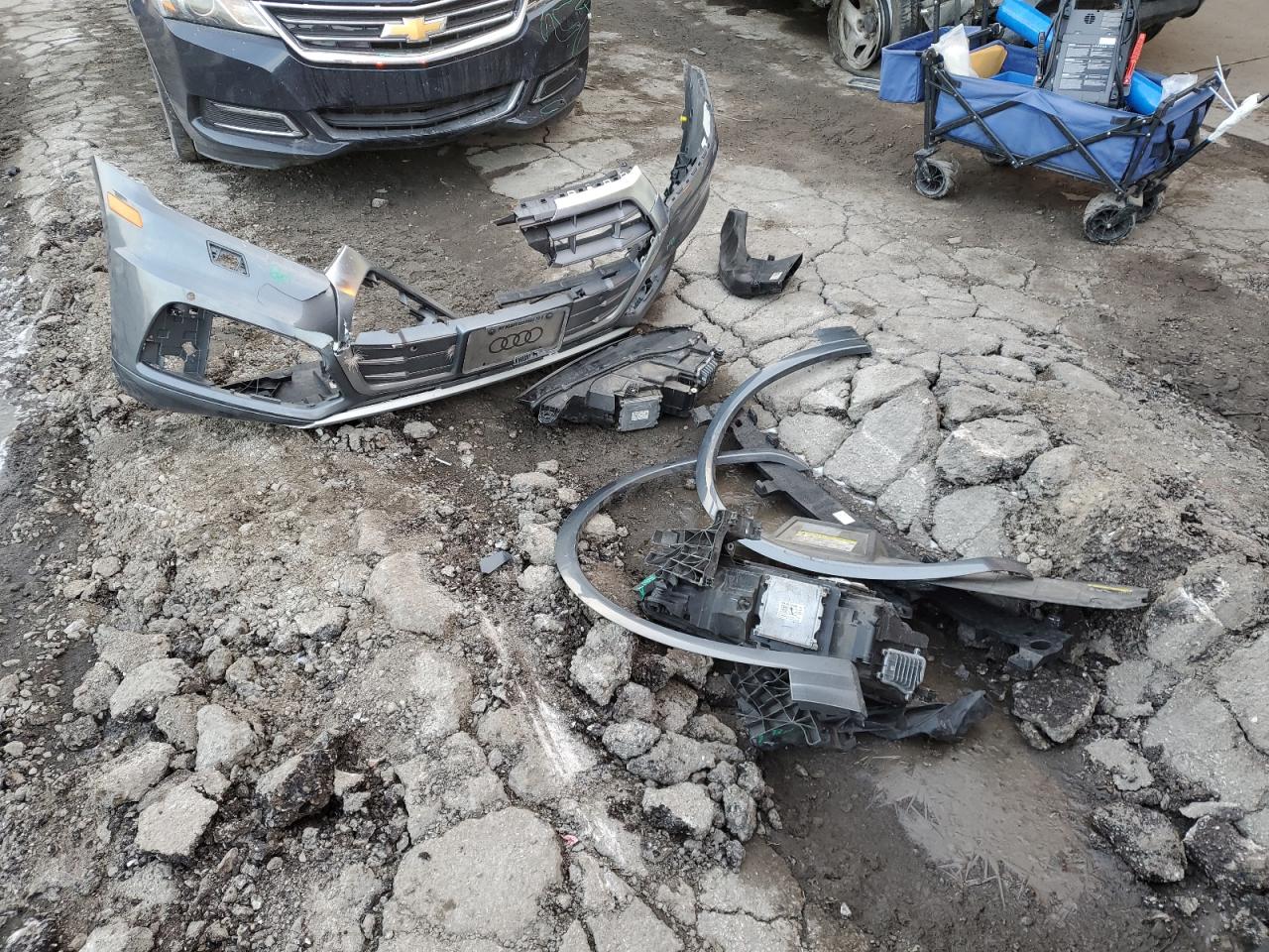 2018 Audi Q5 VIN WA1BNAFY9J2037190 Copart auction photo, front end damage thumbnail 13
