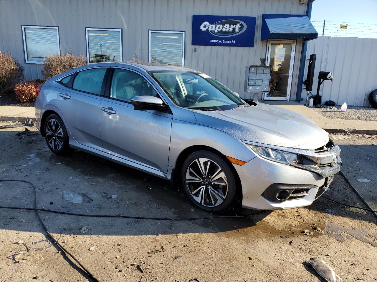2016 Honda Civic VIN 19XFC1F37GE016691 Copart auction photo, front end damage thumbnail 4