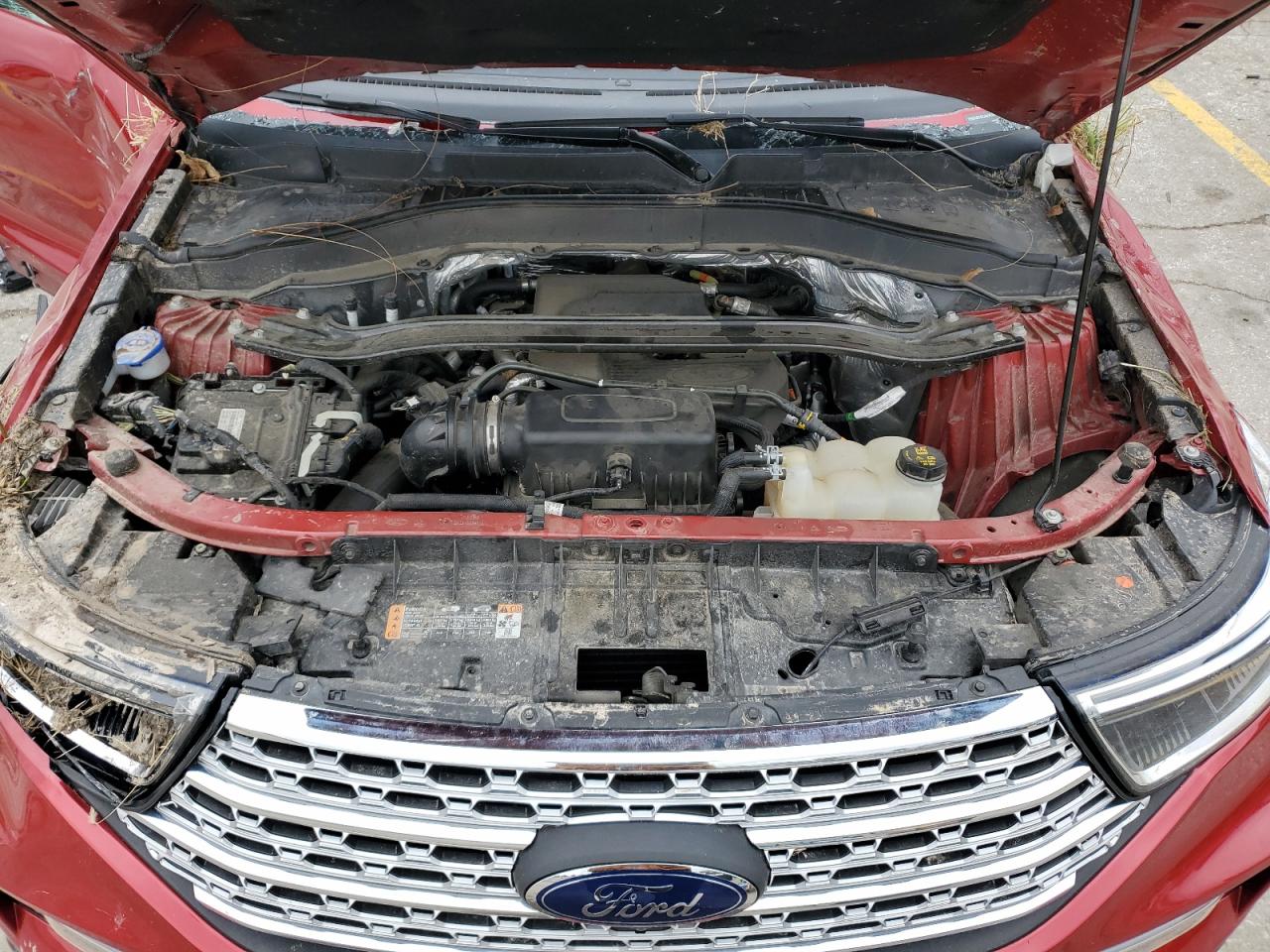 2020 Ford Explorer VIN 1FMSK8FH3LGA26162 Copart auction photo, all over damage thumbnail 13
