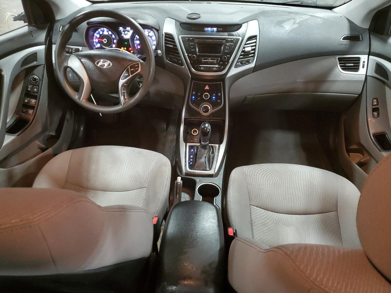 2016 Hyundai Elantra VIN 5NPDH4AEXGH669143 Copart auction photo, front end / side damage thumbnail 8
