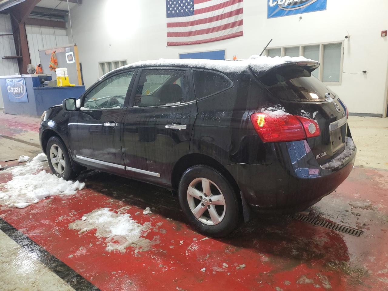 2012 Nissan Rogue VIN JN8AS5MV1CW378500 Copart auction photo, front end / top/roof damage thumbnail 2