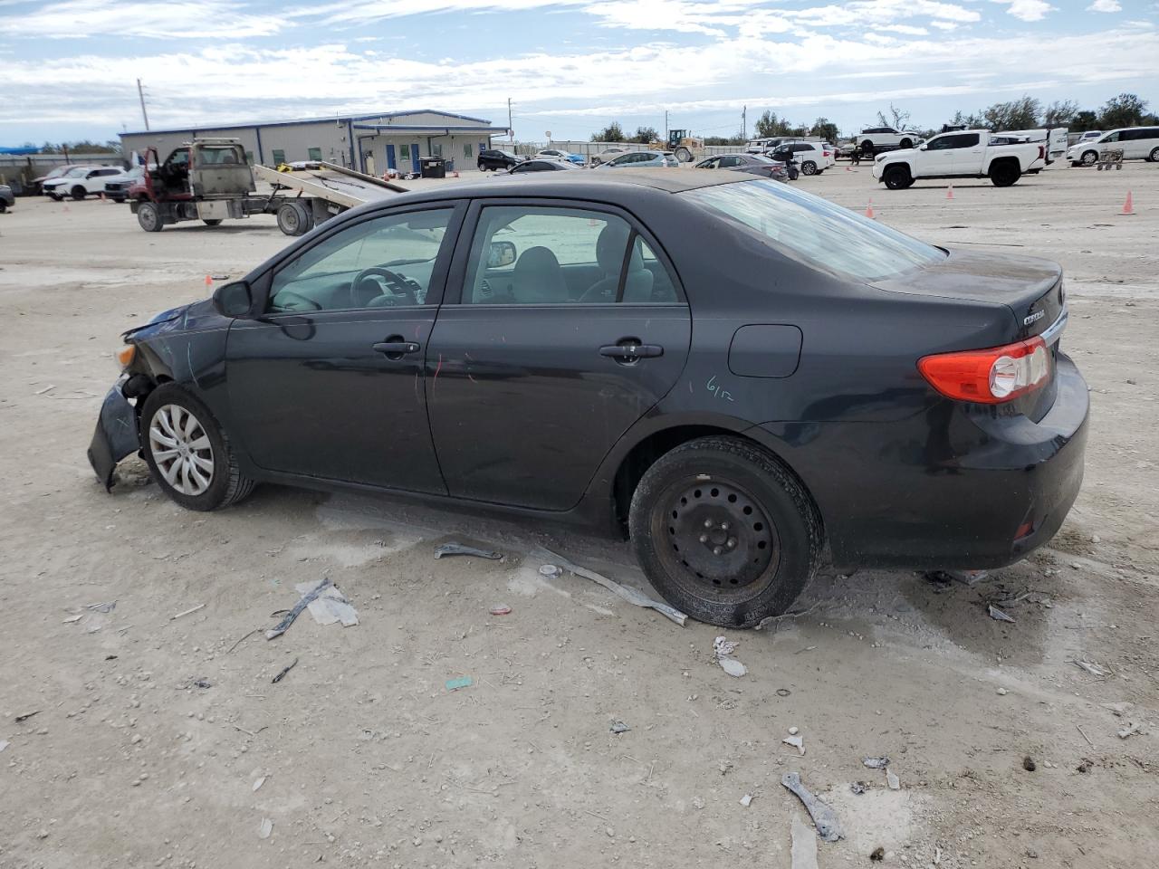 2012 Toyota Corolla VIN 5YFBU4EE1CP016906 Copart auction photo, front end / side damage thumbnail 2