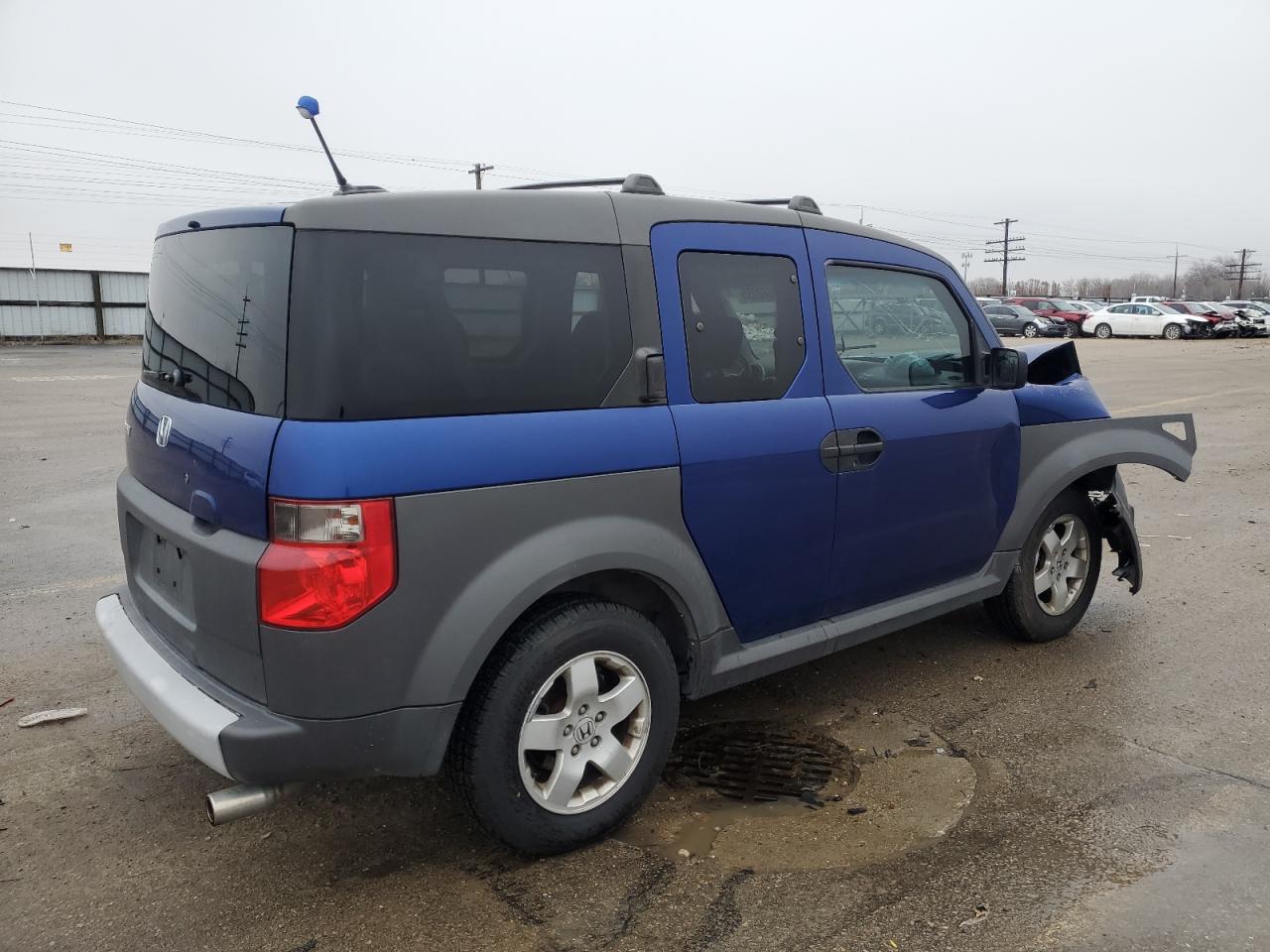 2005 Honda Element VIN 5J6YH28695L000255 Copart auction photo, front end / side damage thumbnail 3