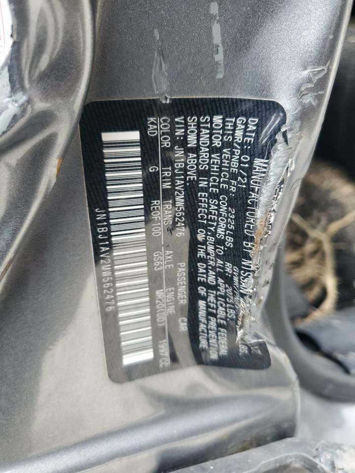 2021 Nissan Rogue VIN JN1BJ1AV2MW562476 Copart auction photo, side damage thumbnail 16