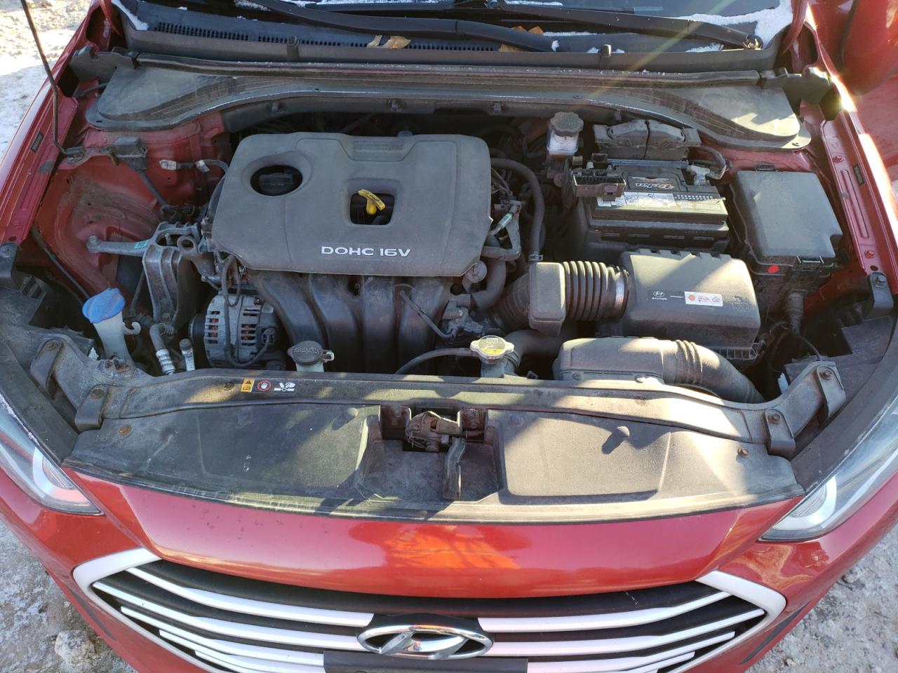 2017 Hyundai Elantra VIN 5NPD84LF6HH187650 Copart auction photo, rear end / side damage thumbnail 11