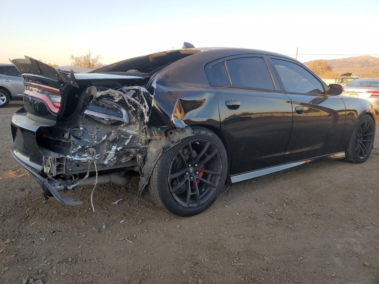 2018 Dodge Charger VIN 2C3CDXGJ3JH203037 Copart auction photo, vandalism / rear end damage thumbnail 3