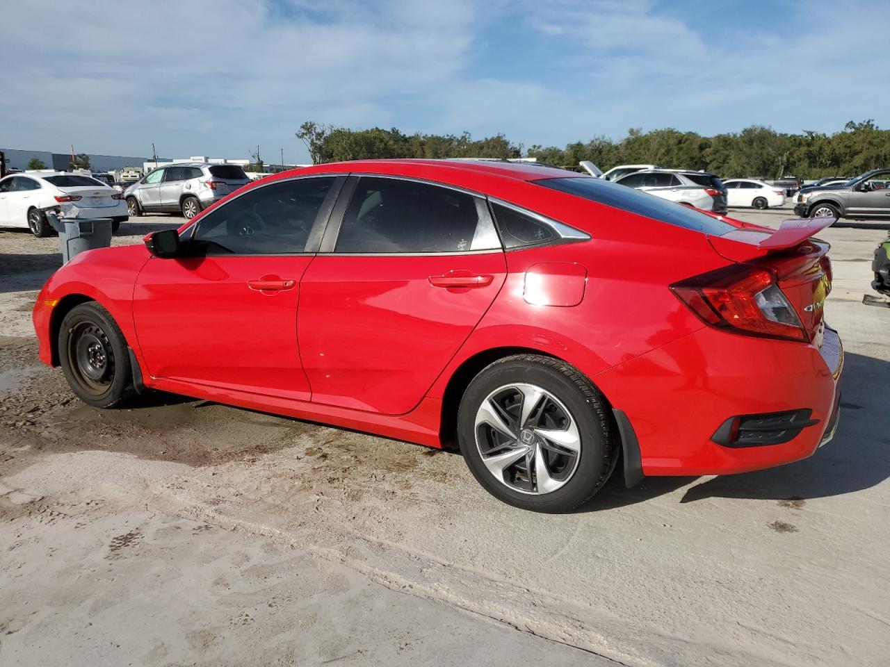 2020 Honda Civic VIN 2HGFC2F67LH532260 Copart auction photo, rear end damage thumbnail 2