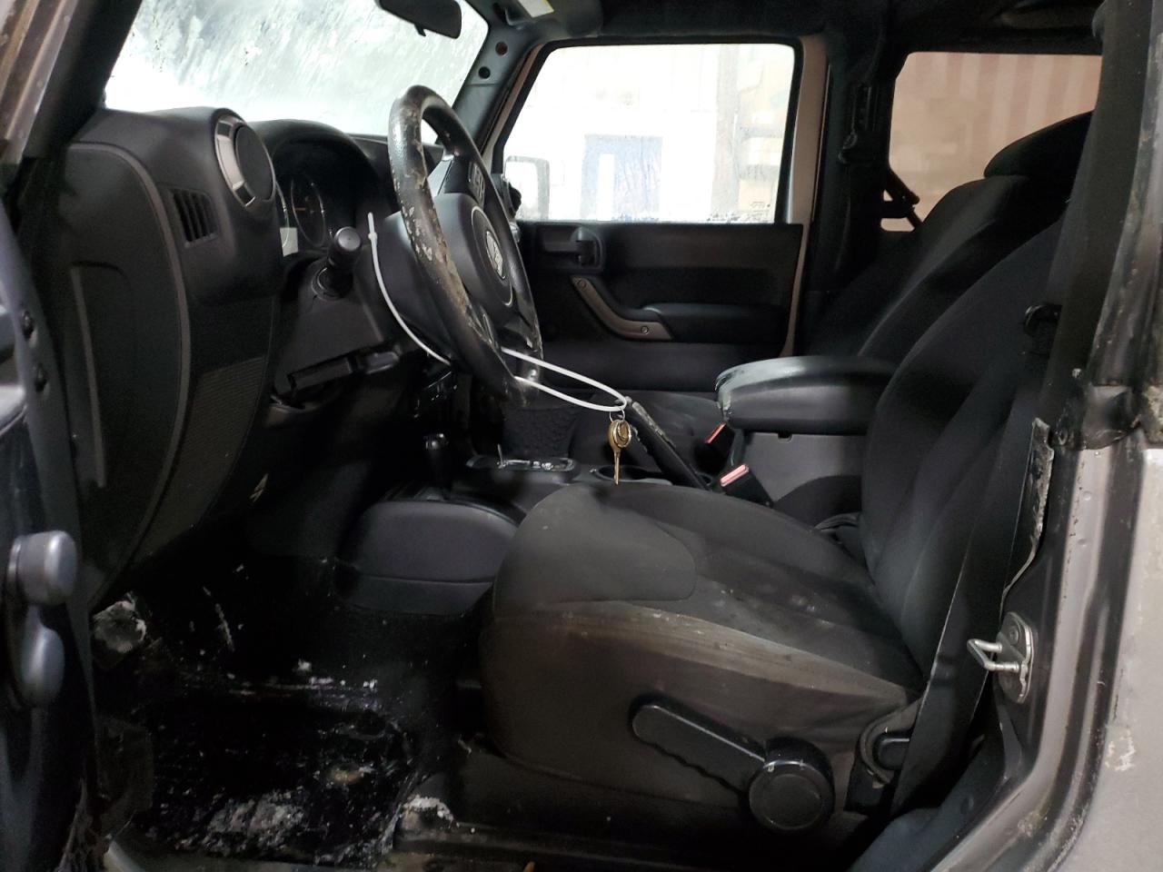 2014 Jeep Wrangler VIN 1C4AJWAG2EL244612 Copart auction photo, front end damage thumbnail 7