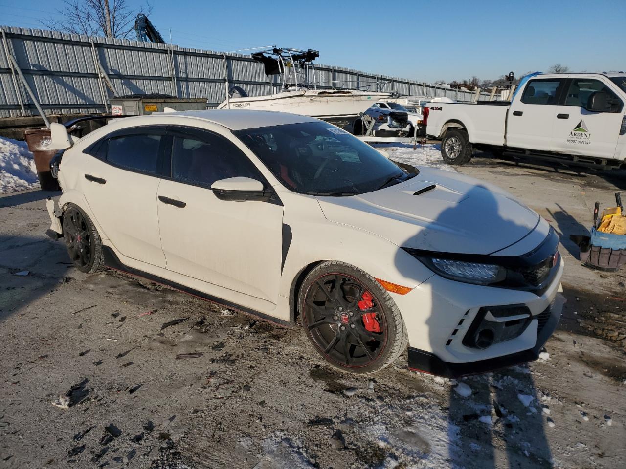 2020 Honda Civic VIN SHHFK8G70LU200127 Copart auction photo, side / rear end damage thumbnail 4
