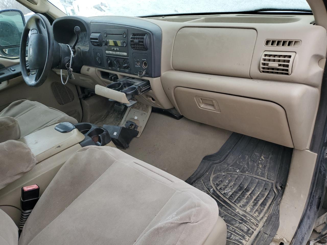 2005 Ford F250 VIN 1FTSX21PX5EC60959 Copart auction photo, front end / side damage thumbnail 8