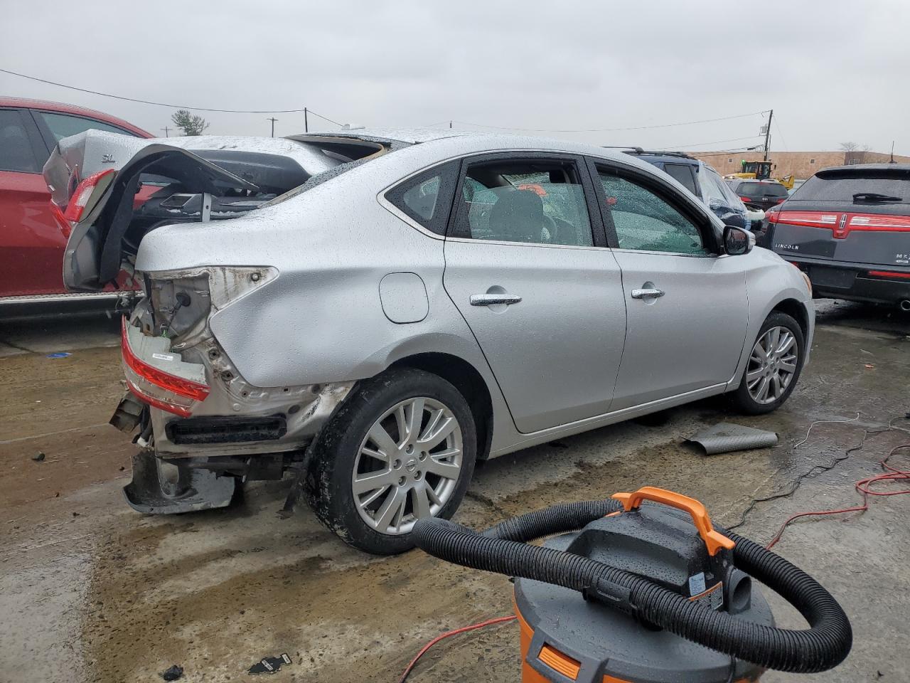 2014 Nissan Sentra VIN 3N1AB7AP9EY202936 Copart auction photo, all over damage thumbnail 3