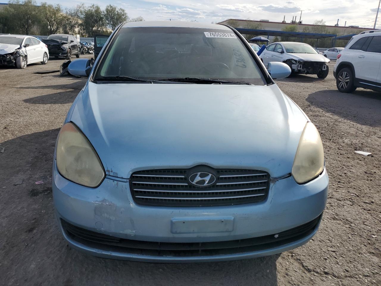 2006 Hyundai Accent VIN KMHCN46CX6U050389 Copart auction photo, side damage thumbnail 5