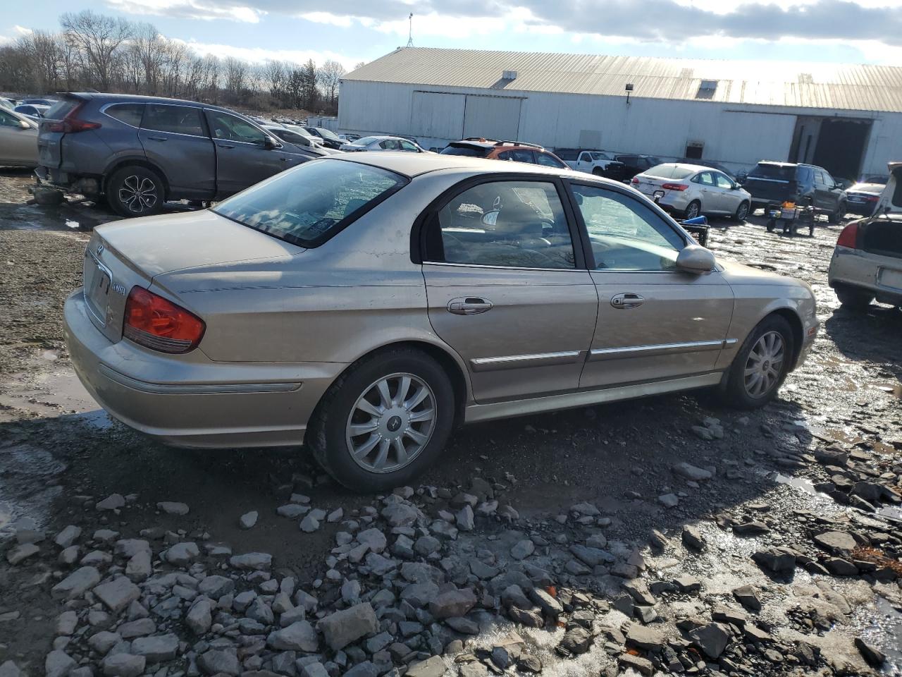 2005 Hyundai Sonata VIN KMHWF35H05A145738 Copart auction photo, front end damage thumbnail 3