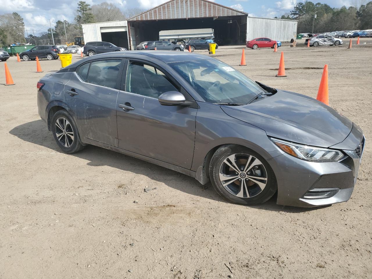2020 Nissan Sentra VIN 3N1AB8CVXLY214060 Copart auction photo, front end / side damage thumbnail 4