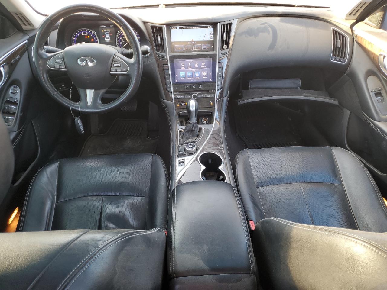 2015 Infiniti Q50 VIN JN1BV7AR2FM391933 Copart auction photo, all over damage thumbnail 8