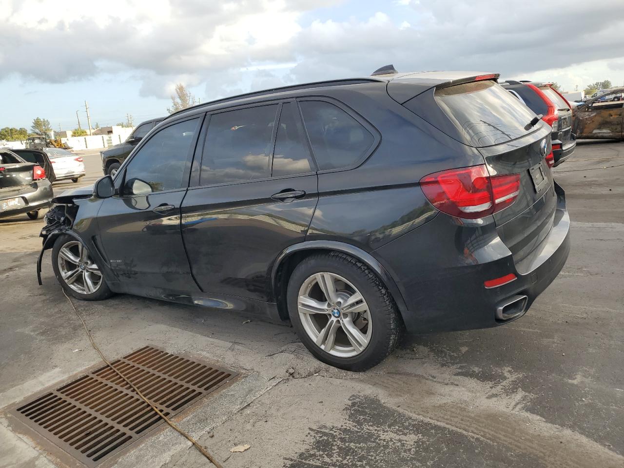 2014 BMW X5 VIN 5UXKR2C55E0C00740 Copart auction photo, front end damage thumbnail 2