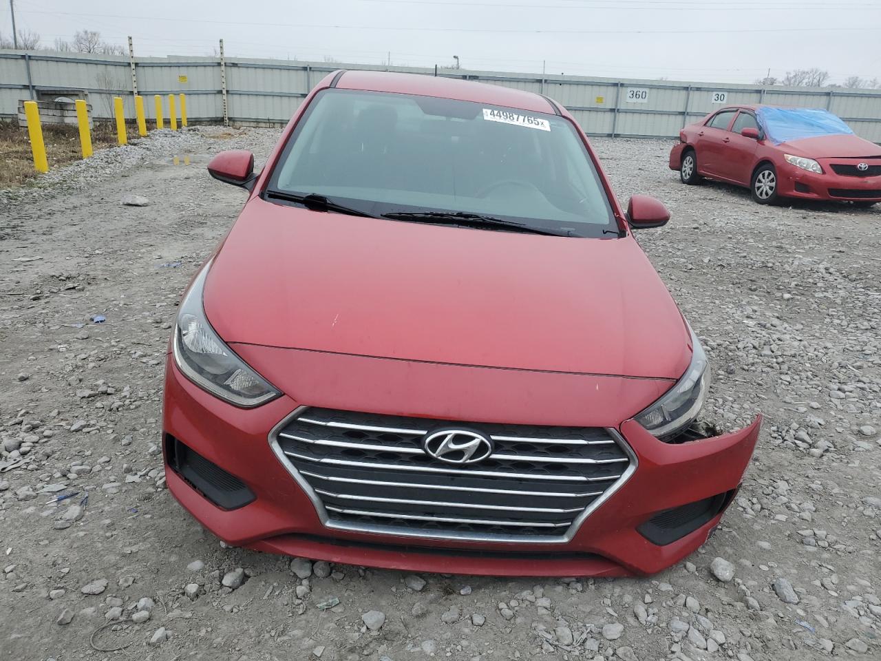 2021 Hyundai Accent VIN 3KPC24A62ME150626 Copart auction photo, front end / side damage thumbnail 5