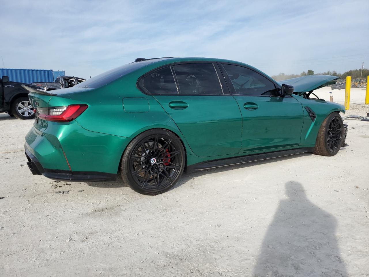 2024 BMW M3 VIN WBS43AY05RFR64891 Copart auction photo, front end damage thumbnail 3