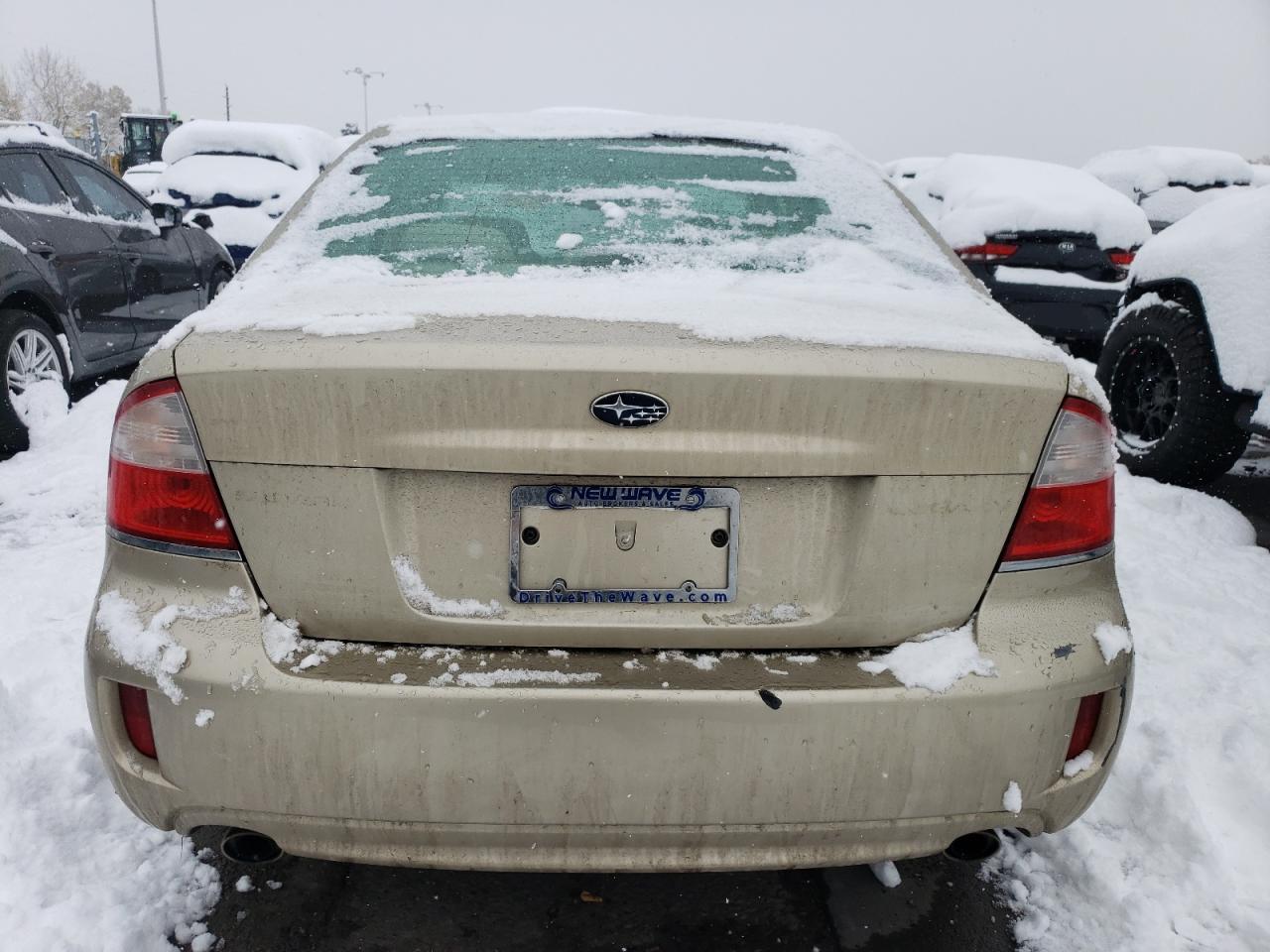 2008 Subaru Legacy VIN 4S3BL616687200647 Copart auction photo, front end / rear end damage thumbnail 6