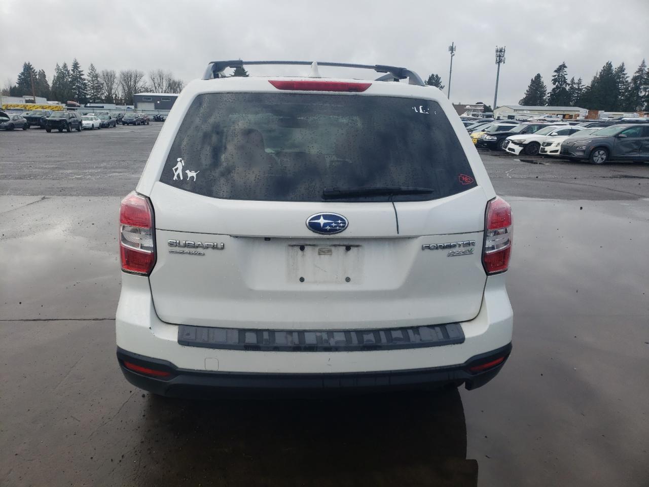 2016 Subaru Forester VIN JF2SJADC9GH547121 Copart auction photo, front end / side damage thumbnail 6