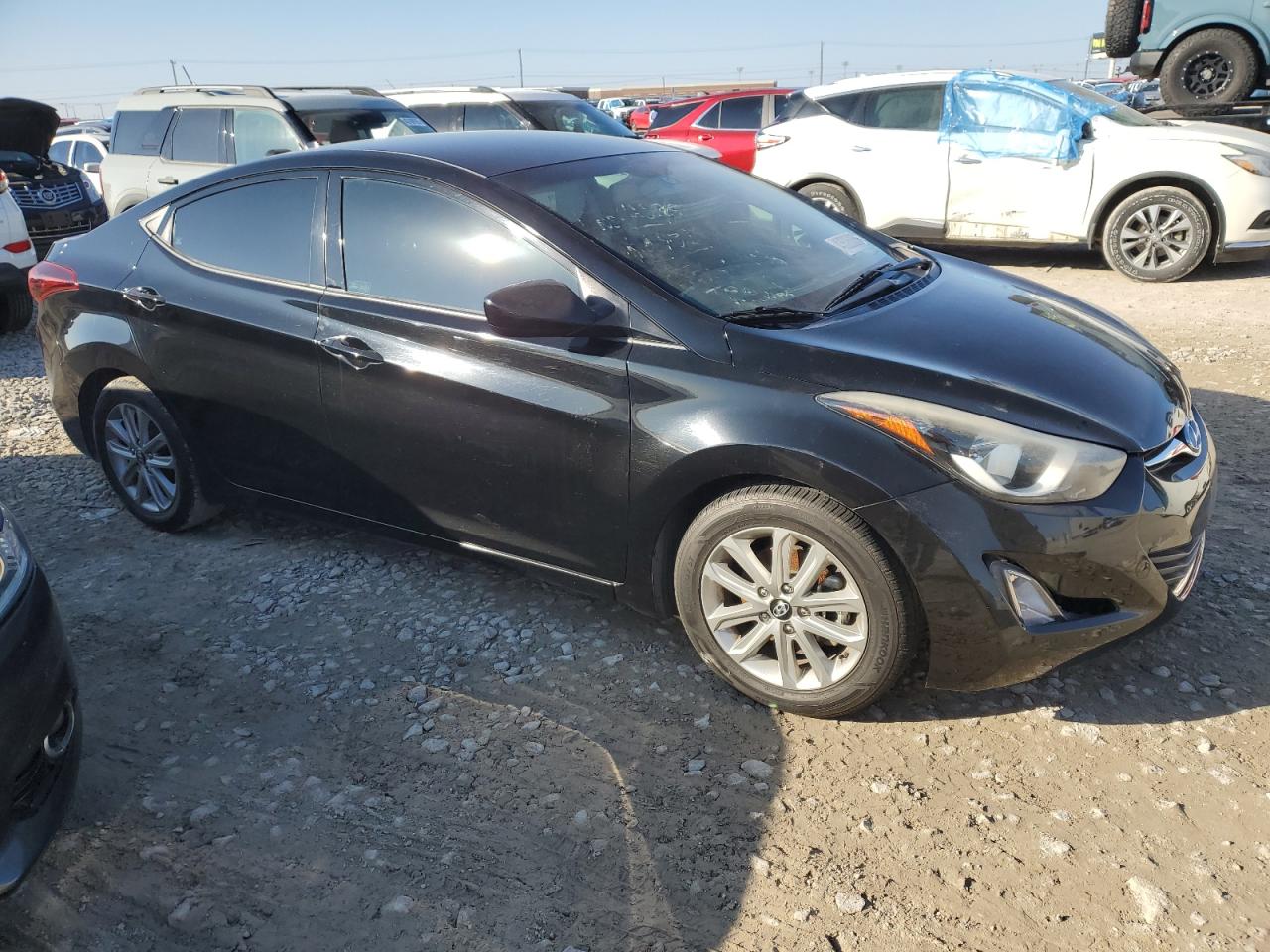 2015 Hyundai Elantra VIN KMHDH4AE2FU328657 Copart auction photo, undercarriage damage thumbnail 4